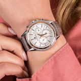 Shop Authentic Tommy Hilfiger Ari Diamonds White Dial Grey Leather Strap Watch for Women - 1781980 - Luxxuri