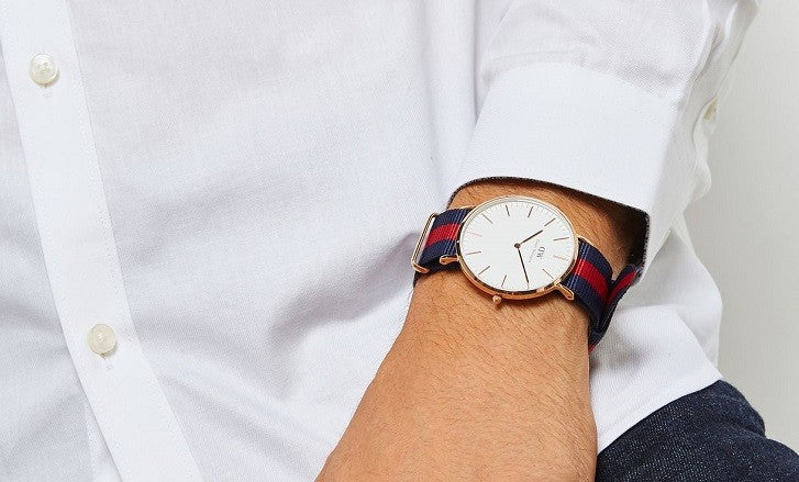 Shop Authentic Daniel Wellington Classic Oxford White Dial Two Tone NATO Strap Watch For Men - DW00100001 - Luxxuri