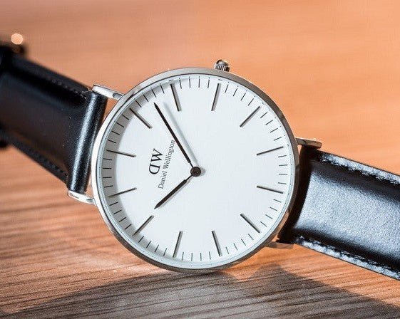  Shop Authentic Daniel Wellington Classic Sheffield White Dial Black Leather Strap Watch For Men - DW00100020 - Luxxuri