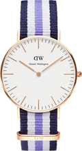  Shop Authentic Daniel Wellington Classic Trinity White Dial Three Tone Nylon Strap Watch For Women - 0509DW - Luxxuri