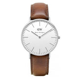  Shop Authentic Daniel Wellington St Mawes White Dial Brown Leather Strap Watch For Men - DW00100052 - Luxxuri