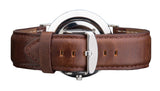  Shop Authentic Daniel Wellington Classic Bristol White Dial Brown Leather Strap Watch For Women - DW00100056 - Luxxuri