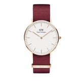  Shop Authentic Daniel Wellington Classic Roselyn White Dial Red NATO Strap Watch For Women - DW00100271 - Luxxuri