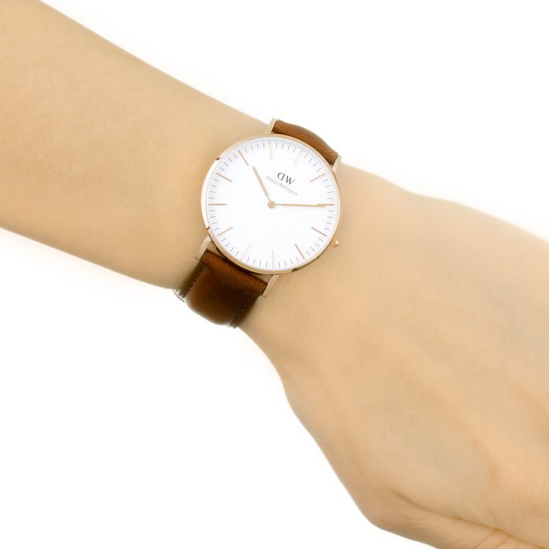  Shop Authentic Daniel Wellington Classic St. Mawes White Dial Brown Leather Strap Watch for Men - DW00100035 - Luxxuri