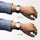  Shop Authentic Daniel Wellington Classic Oxford White Dial Two Tone NATO Strap Watch For Men - DW00100001 - Luxxuri