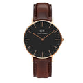  Shop Authentic Daniel Wellington Classic Bristol Black Dial Brown Leather Strap Watch for Men - DW00100137 - Luxxuri