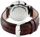  Shop Authentic Daniel Wellington Classic Bristol Quartz White Dial Brown Leather Strap Watch For Men - DW00100023 - Luxxuri