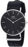  Shop Authentic Daniel Wellington Classic Cornwall Quartz Black Dial Black Nylon Strap Watch For Women - DW00100151 - Luxxuri