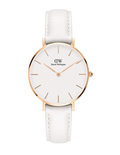  Shop Authentic Daniel Wellington Petite Bondi White Dial White Leather Strap Watch for Women - DW00100189 - Luxxuri
