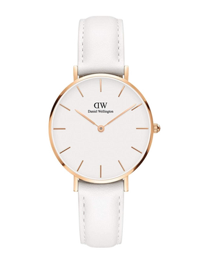  Shop Authentic Daniel Wellington Petite Bondi White Dial White Leather Strap Watch for Women - DW00100189 - Luxxuri