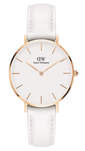  Shop Authentic Daniel Wellington Petite Bondi White Dial White Leather Strap Watch for Women - DW00100189 - Luxxuri