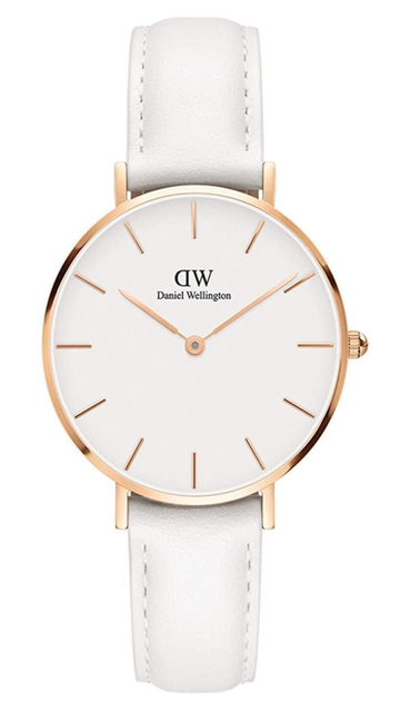  Shop Authentic Daniel Wellington Petite Bondi White Dial White Leather Strap Watch for Women - DW00100189 - Luxxuri