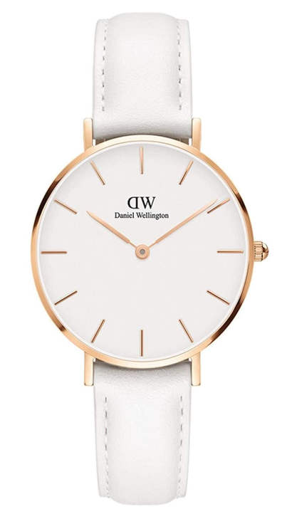  Shop Authentic Daniel Wellington Petite Bondi White Dial White Leather Strap Watch for Women - DW00100189 - Luxxuri