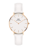  Shop Authentic Daniel Wellington Petite Bondi White Dial White Leather Strap Watch for Women - DW00100189 - Luxxuri