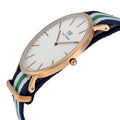  Shop Authentic Daniel Wellington Classic Nottingham White Dial Two Tone NATO Strap Watch For Men - 0108DW - Luxxuri