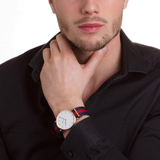  Shop Authentic Daniel Wellington Classic Oxford White Dial Two Tone NATO Strap Watch For Men - DW00100001 - Luxxuri