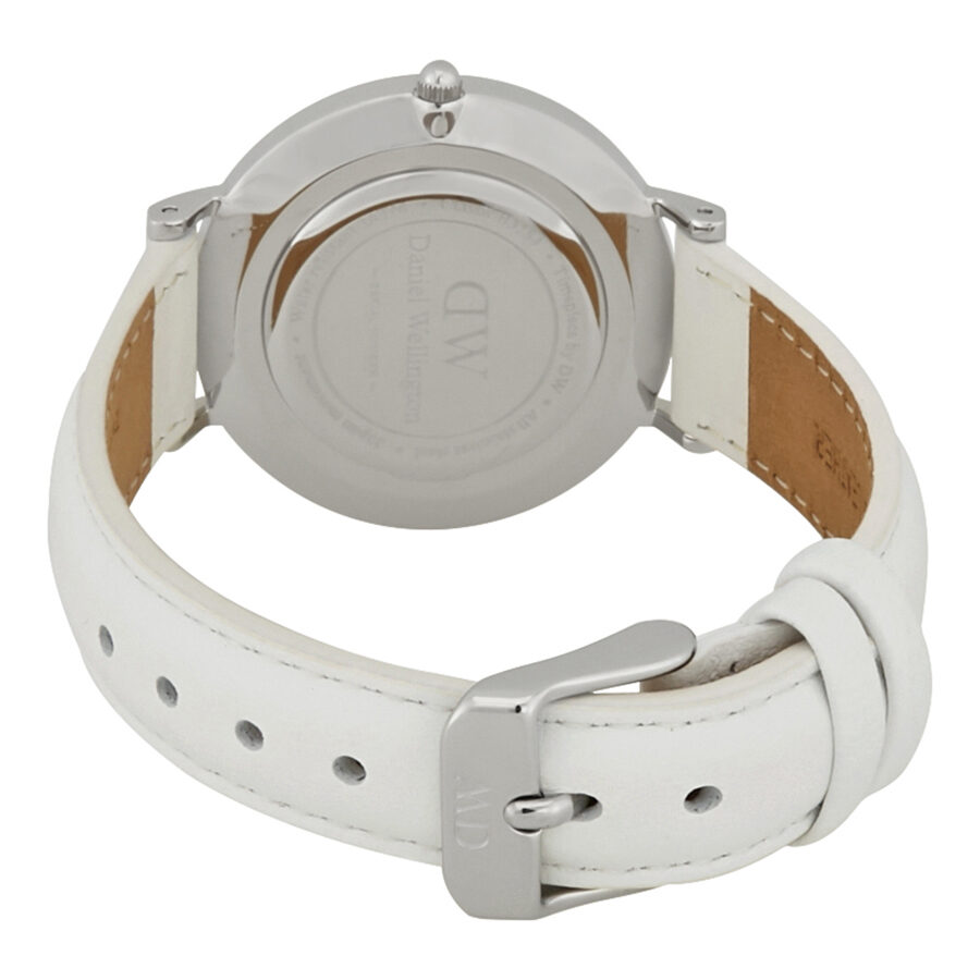  Shop Authentic Daniel Wellington Petite Bondi White Dial White Leather Strap Watch For Women - DW00100190 - Luxxuri