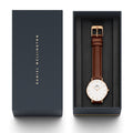  Shop Authentic Daniel Wellington Petite St Mawes White Dial Brown Leather Strap Watch For Women - DW00100175 - Luxxuri