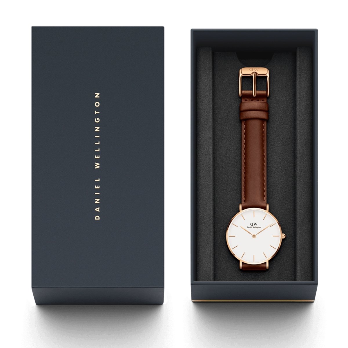  Shop Authentic Daniel Wellington Petite St Mawes White Dial Brown Leather Strap Watch For Women - DW00100175 - Luxxuri