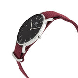  Shop Authentic Daniel Wellington Classic Roselyn Black Dial Maroon Nylon Strap Watch For Women - DW00100274 - Luxxuri