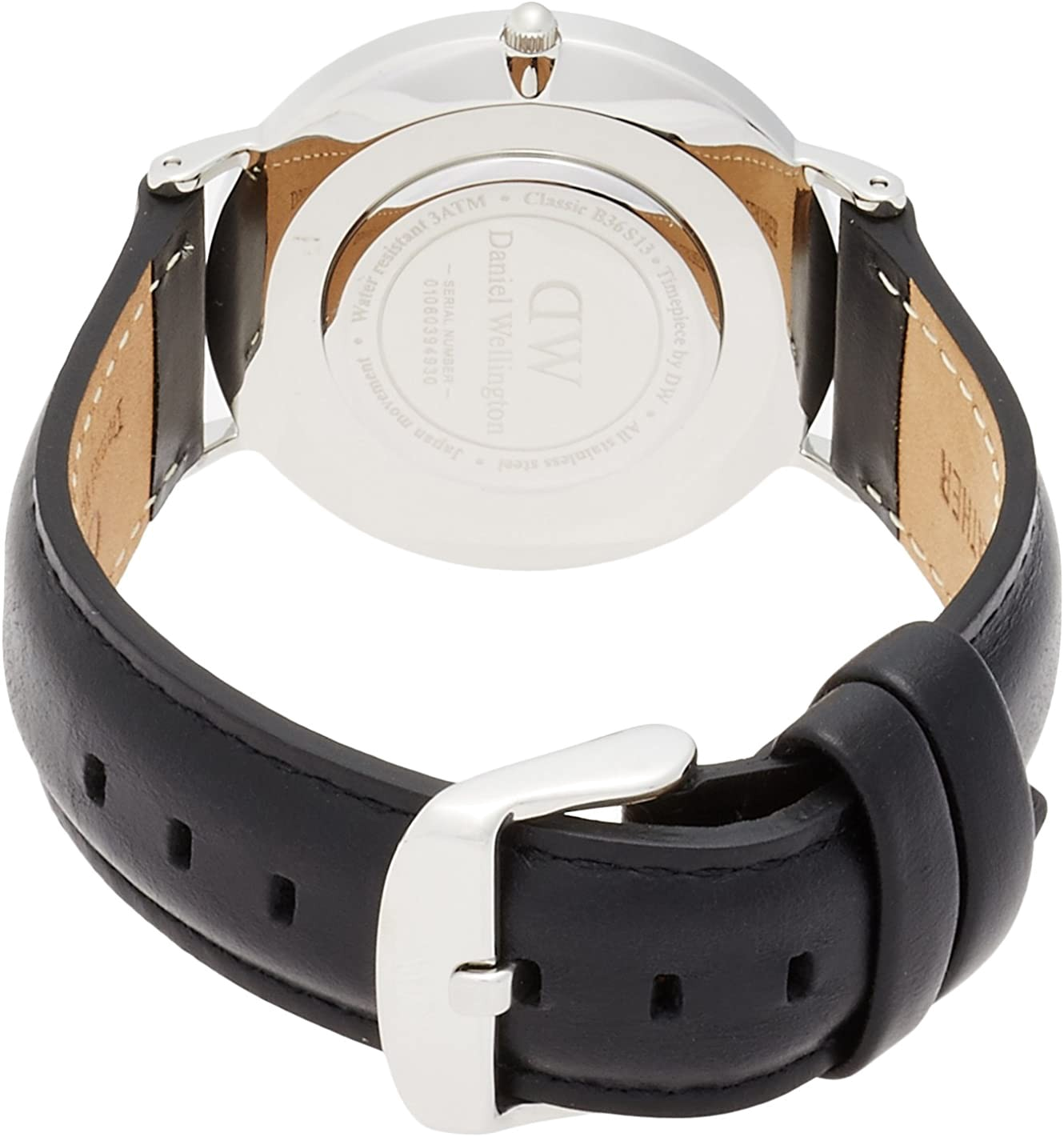  Shop Authentic Daniel Wellington Classic Sheffield White Dial Black Leather Strap Watch For Women - DW00100053 - Luxxuri