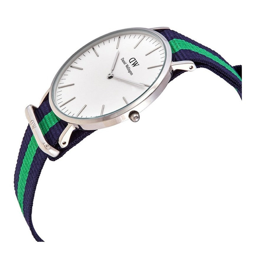  Shop Authentic Daniel Wellington Classic Warwick White Dial Two Tone Nylon Strap Watch for Men - DW00100019 - Luxxuri