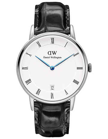  Shop Authentic Daniel Wellington Dapper Reading Quartz White Dial Black Leather Strap Watch For Women - DW00100117 - Luxxuri