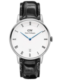  Shop Authentic Daniel Wellington Dapper Reading Quartz White Dial Black Leather Strap Watch For Women - DW00100117 - Luxxuri