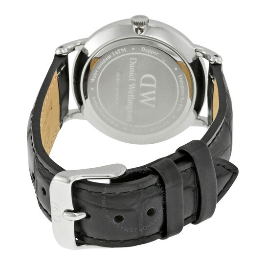  Shop Authentic Daniel Wellington Dapper Reading Quartz White Dial Black Leather Strap Watch For Women - DW00100117 - Luxxuri