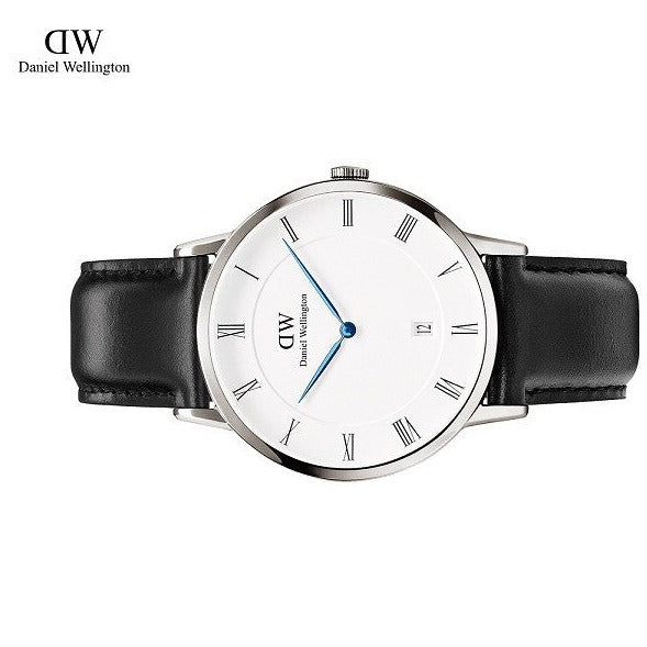  Shop Authentic Daniel Wellington Dapper Sheffield White Dial Black Leather Strap Watch For Men - DW00100088 - Luxxuri