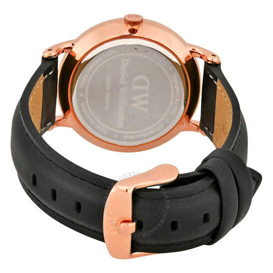  Shop Authentic Daniel Wellington Dapper Sheffield White Dial Black Leather Strap Watch For Men - DW00100092 - Luxxuri