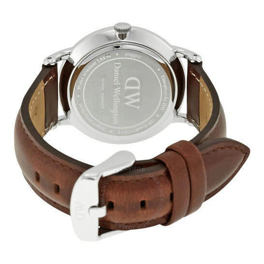  Shop Authentic Daniel Wellington Dapper St Mawes White Dial Brown Leather Strap Watch For Women - DW00100095 - Luxxuri