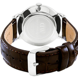  Shop Authentic Daniel Wellington Dapper York Quartz White Dial Dark Brown Leather Strap Watch For Women - DW00100097 - Luxxuri