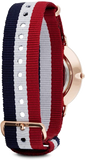  Shop Authentic Daniel Wellington Classic Cambridge White Dial Two Tone NATO Strap Watch For Men - DW00100003 - Luxxuri