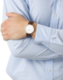  Shop Authentic Daniel Wellington Classic Bristol White Dial Brown Leather Strap Watch For Men - DW00100009 - Luxxuri