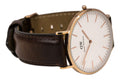  Shop Authentic Daniel Wellington Classic Bristol White Dial Brown Leather Strap Watch For Men - DW00100009 - Luxxuri