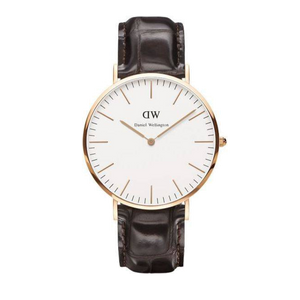  Shop Authentic Daniel Wellington Classic York White Dial Brown Leather Strap Watch For Men - DW00100011 - Luxxuri