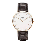  Shop Authentic Daniel Wellington Classic York White Dial Brown Leather Strap Watch For Men - DW00100011 - Luxxuri