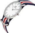  Shop Authentic Daniel Wellington Classic Canterbury White Dial Two Tone NATO Strap Watch For Women - DW00100051 - Luxxuri