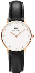  Shop Authentic Daniel Wellington Classy Sheffield White Dial Black Leather Strap Watch For Women - DW00100060 - Luxxuri