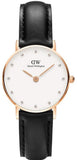  Shop Authentic Daniel Wellington Classy Sheffield White Dial Black Leather Strap Watch For Women - DW00100060 - Luxxuri