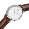  Shop Authentic Daniel Wellington Classy St Mawes White Dial Brown Leather Strap Watch For Women - DW00100067 - Luxxuri