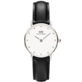  Shop Authentic Daniel Wellington Classy Sheffield White Dial Black Leather Strap Watch For Women - DW00100068 - Luxxuri