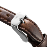  Shop Authentic Daniel Wellington Classy Bristol White Dial Brown Leather Strap Watch For Women - DW00100070 - Luxxuri