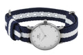  Shop Authentic Daniel Wellington Classy Glasgow White Dial Two Tone NATO Strap Watch For Women - DW00100074 - Luxxuri