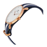  Shop Authentic Daniel Wellington Classy Glasgow White Dial Two Tone Nylon Strap Watch For Women - DW00100078 - Luxxuri