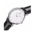  Shop Authentic Daniel Wellington Classy Sheffield White Dial Black Leather Strap Watch For Women - DW00100080 - Luxxuri