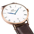  Shop Authentic Daniel Wellington Dapper York White Dial Brown Leather Strap Watch For Men - DW00100085 - Luxxuri