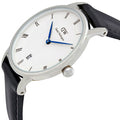  Shop Authentic Daniel Wellington Dapper Sheffield White Dial Black Leather Strap Watch For Women - DW00100096 - Luxxuri