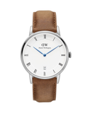  Shop Authentic Daniel Wellington Dapper Durham Analog White Dial Brown Leather Strap Watch For Women - DW00100114 - Luxxuri